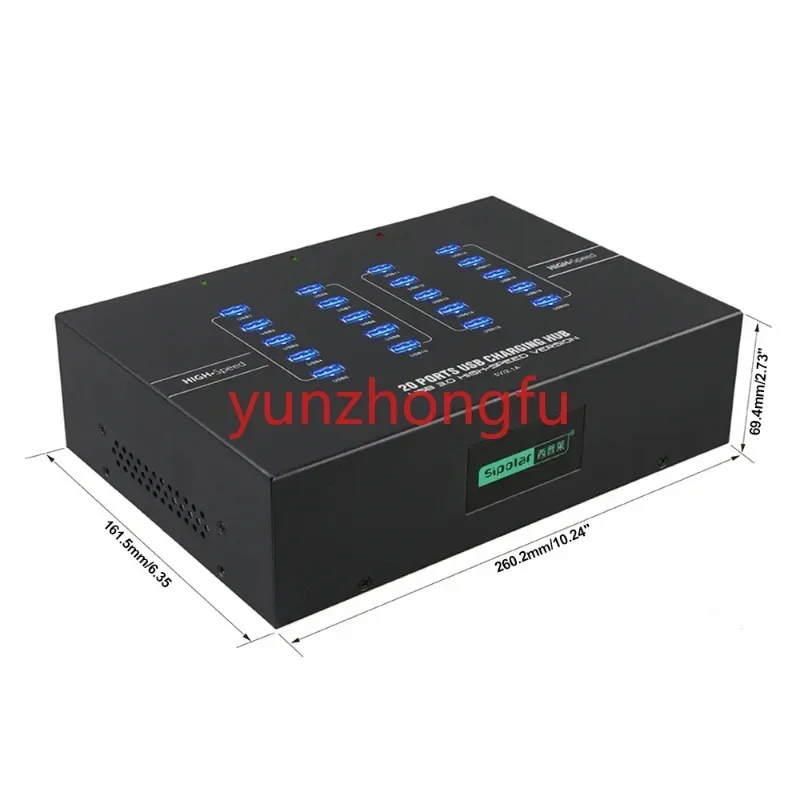 For Sipolar a223 20 Port Usb 3.0 Industrial Hub 200W Powered With 5v 40a Power Adapter
For Sipolar a223 20 Port Usb 3.0 Industrial Hub 200W Powered With 5v 40a Power Adapter