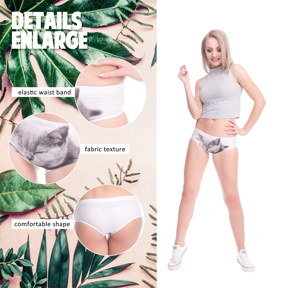 Lovely pet cat pet dog print seamless breathable ladies underwear low-waisted sexy briefs KT015
Lovely pet cat pet dog print seamless breathable ladies underwear low-waisted sexy briefs KT015