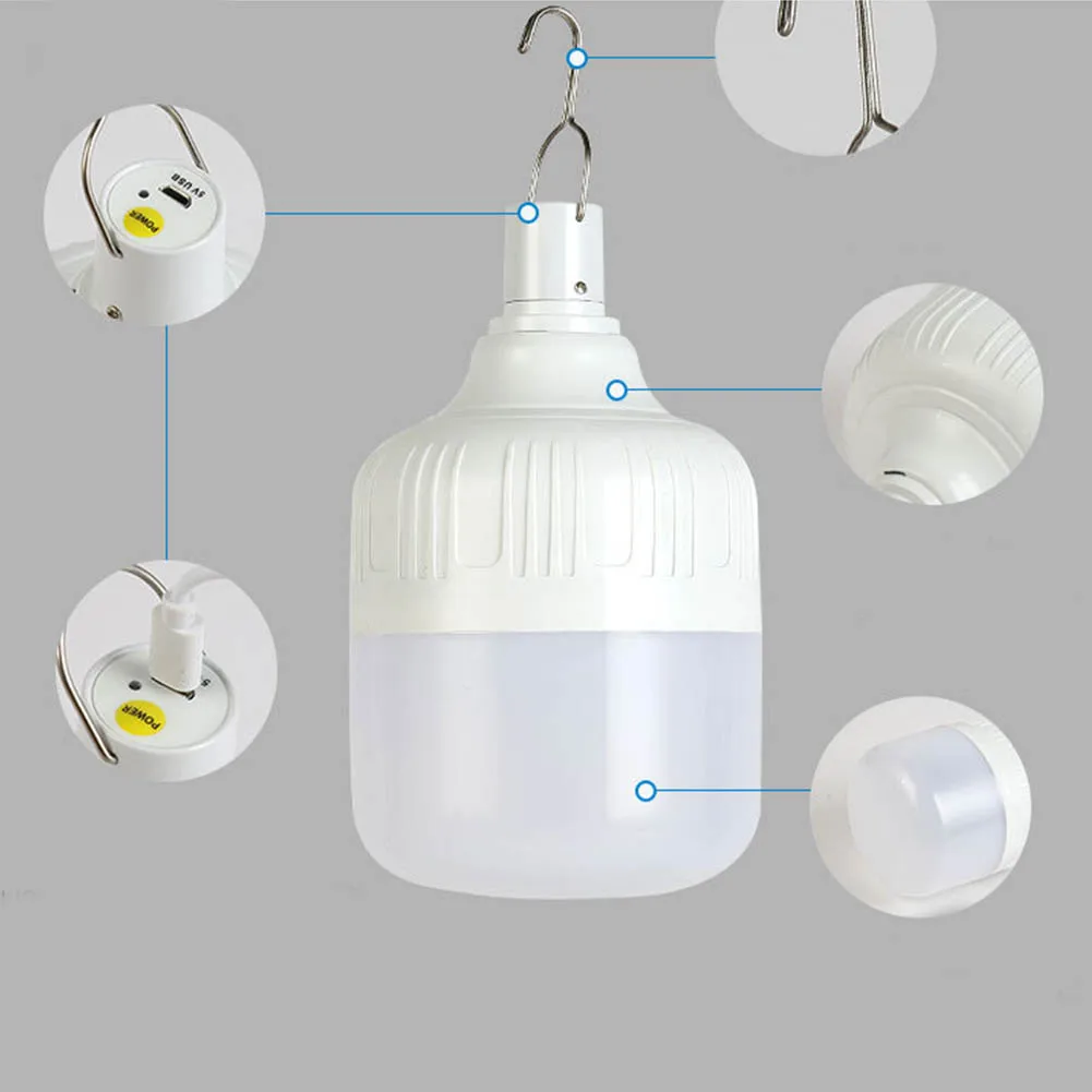 USB Rechargeable Emergency Lights Hook Camping Lantern LED Work Light Bulb Dimmable 30W-100W Outdoor Camping Garden
USB Rechargeable Emergency Lights Hook Camping Lantern LED Work Light Bulb Dimmable 30W-100W Outdoor Camping Garden