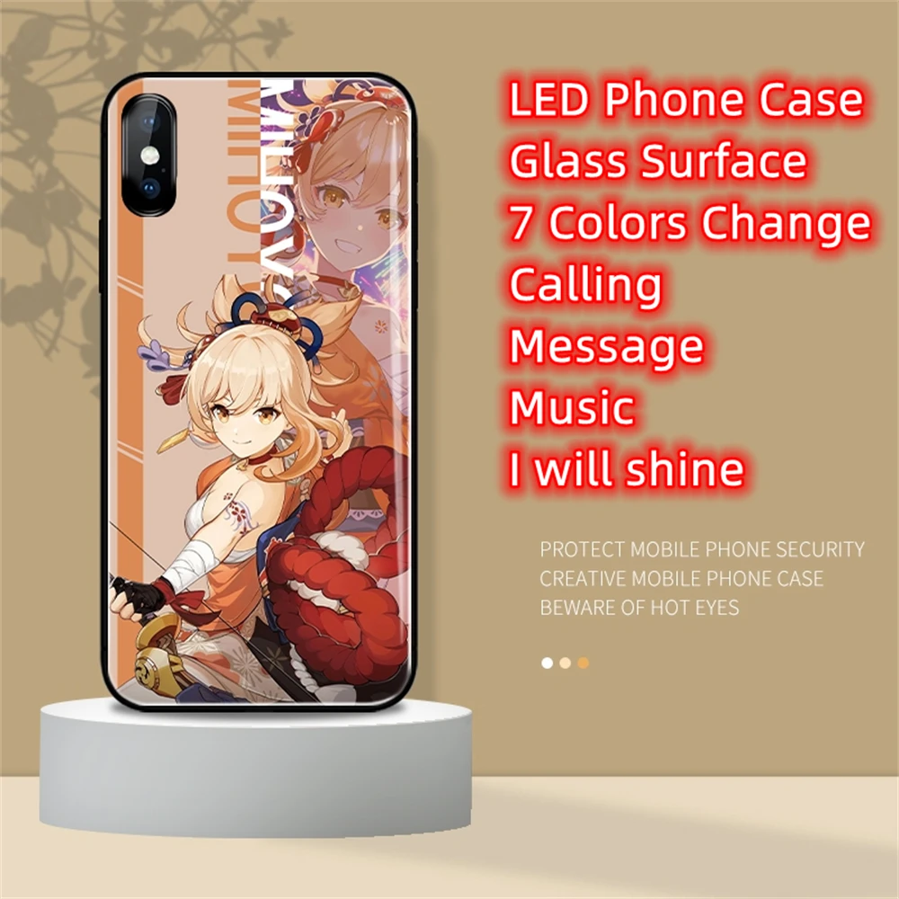 LED Luminous Tempered Glass Case For XiaoMi 13 12 11 Pro Ultra RedMi K60 K50 K40 Poco F3 Flash Light Up Anime Cover
LED Luminous Tempered Glass Case For XiaoMi 13 12 11 Pro Ultra RedMi K60 K50 K40 Poco F3 Flash Light Up Anime Cover
