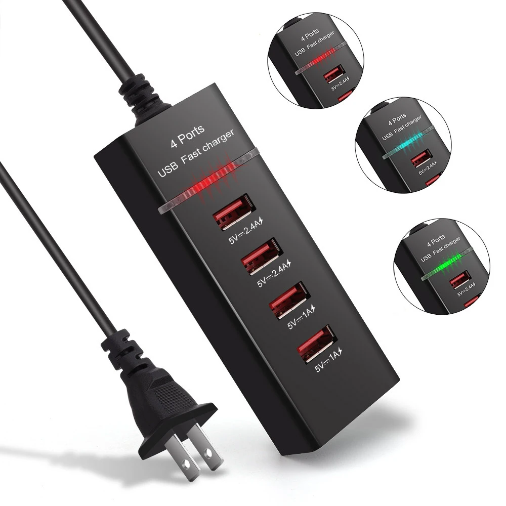 

USB 3,0 зарядное устройство для путешествий, адаптер для быстрой зарядки 3A, вилка стандарта ЕС/США