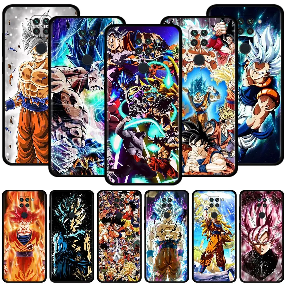 Чехол для телефона Xiaomi Redmi Note 9S 9 10 8 11 Pro 9T 8T 7 чехол redmi k40 9A 9C силиконовый Dragon Ball Z Super