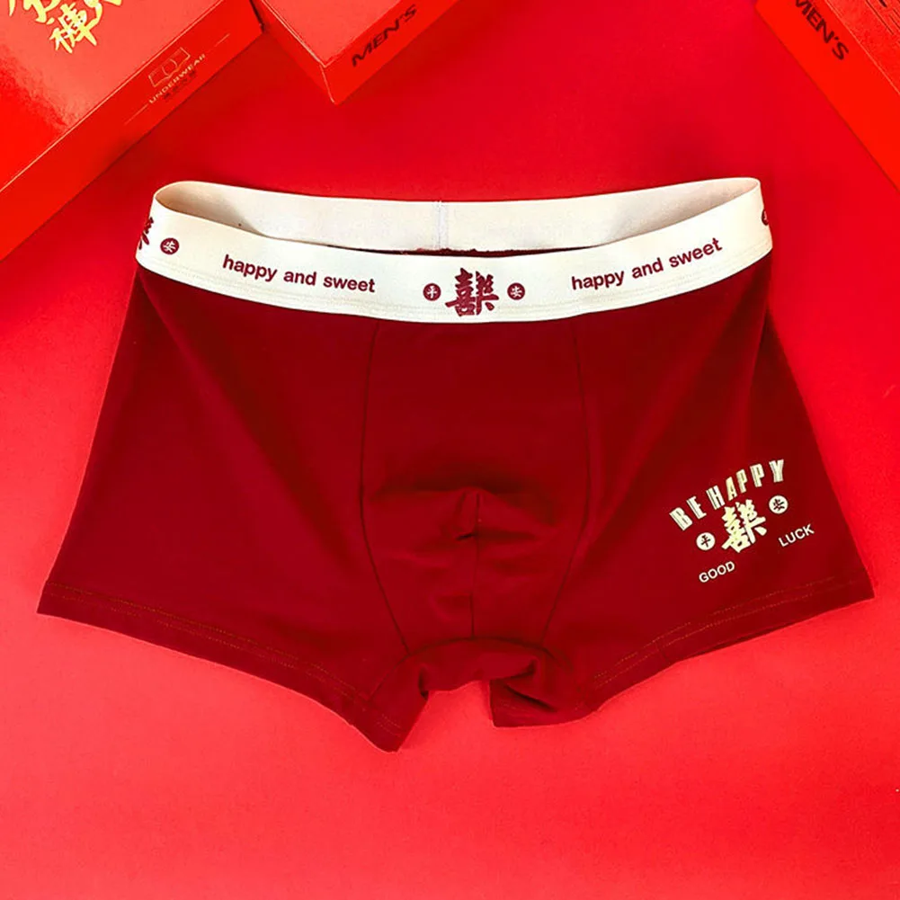 Red cotton boxer briefs for men featuring a unique love printing design offers both comfort and style for everyday wear
Red cotton boxer briefs for men featuring a unique love printing design offers both comfort and style for everyday wear