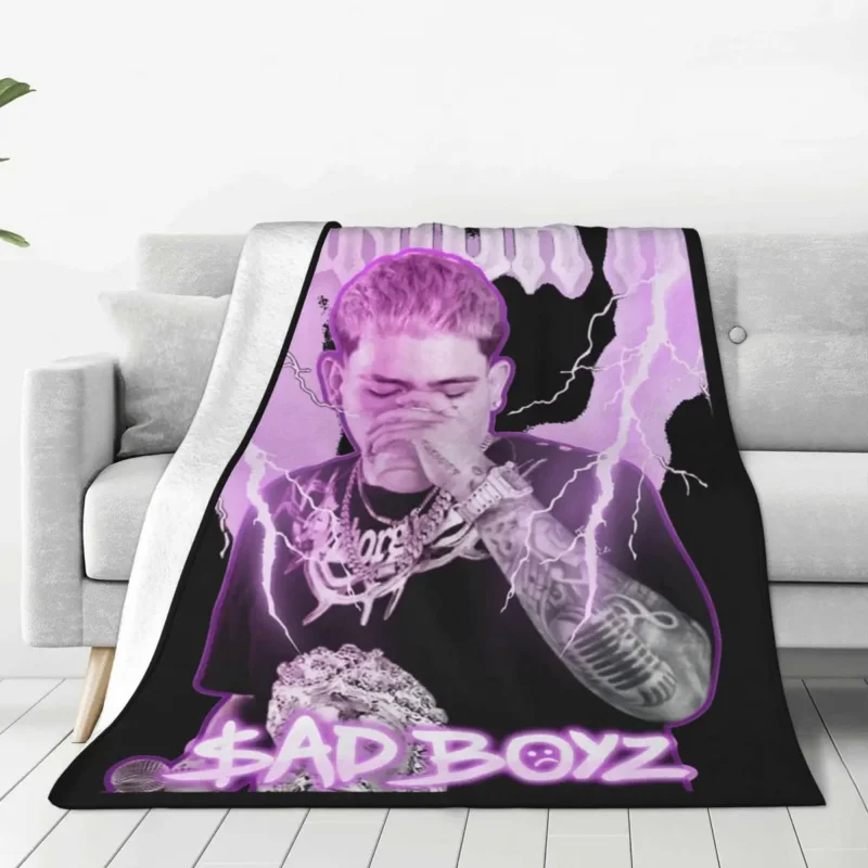 

Junior H Sad Boyz Blanket Velvet Decoration Portable Warm Throw Blanket for Bedding Office Bedding Throws