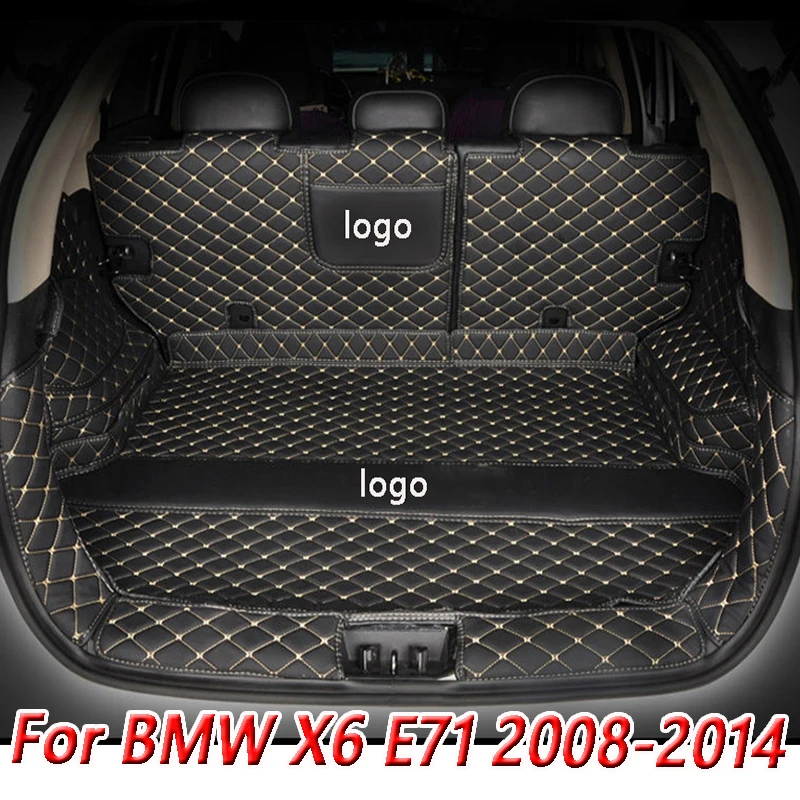 

Кожаный коврик для багажника автомобиля BMW X6 E71 2008-2014, коврик для багажника X6, подкладка для BMW E71, коврик для груза, ковер, задние подкладки для груза 2009 2010