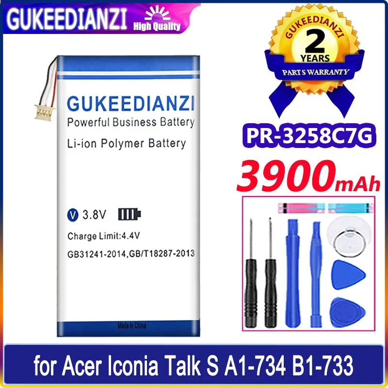 GUKEEDIANZI Battery PR-3258C7G PR3258C7G 3900mAh for Acer Iconia Talk S A1-734 B1-733 Tablet 3-wire Batteria
GUKEEDIANZI Battery PR-3258C7G PR3258C7G 3900mAh for Acer Iconia Talk S A1-734 B1-733 Tablet 3-wire Batteria