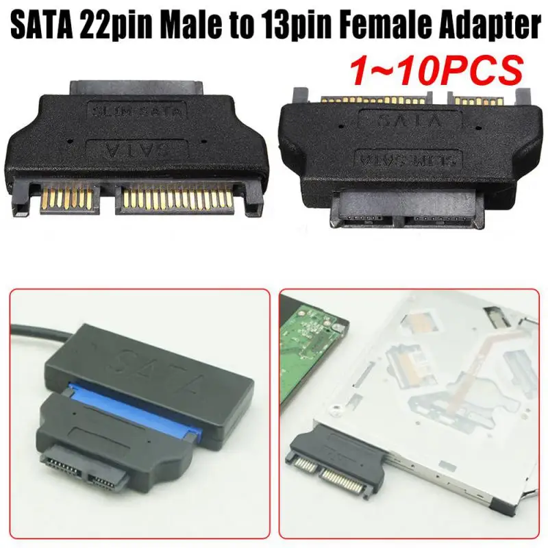 

1 ~ 10 шт. 22-контактный разъем на 1,8 дюйма в Micro SATA 16-контактный штекер 3,3 В адаптер преобразователь для жесткого диска SSD