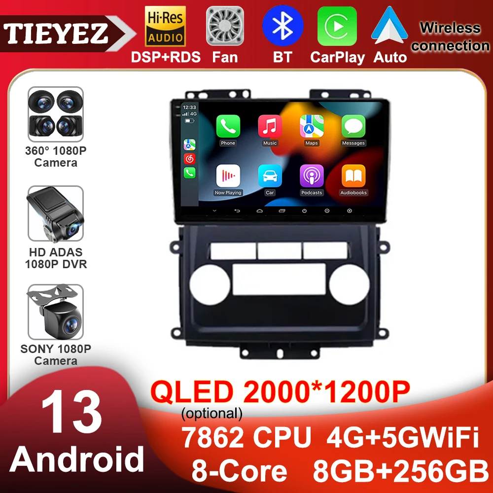 

Android 13 For Nissan Frontier 2009 - 2012 Carplay Auto Car Radio TMultimedia Video Player Navigation Stereo GPS BT 5.0 4G WiFi