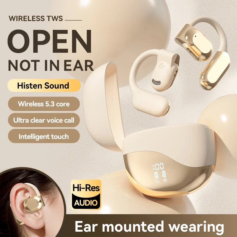 Bluetooth 5.3 Earphones Wireless Headphone with Mic Noise Reduction Earhooks Headset Running Fitness Waterproof for Sports
Bluetooth 5.3 Earphones Wireless Headphone with Mic Noise Reduction Earhooks Headset Running Fitness Waterproof for Sports