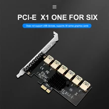 PCI Express Multiplier PCIE 1 to 6 USB3.0 Riser Card for PCI Express Adapter Converter Computer Accessory Desktop PC Supplies
PCI Express Multiplier PCIE 1 to 6 USB3.0 Riser Card for PCI Express Adapter Converter Computer Accessory Desktop PC Supplies