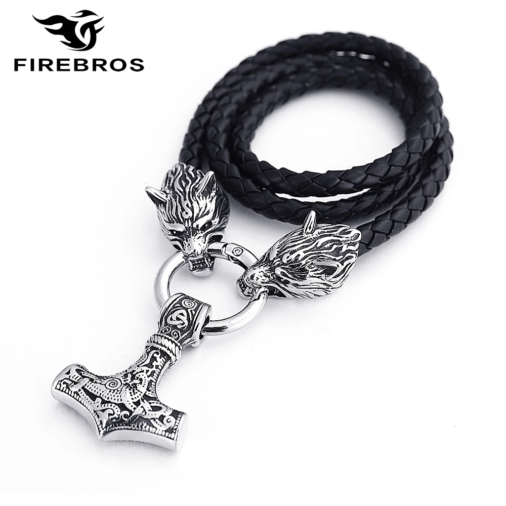 Кожаная цепочка FIREBROS, подвеска в виде молотка Тора из нержавеющей стали, 24 дюйма, в винтажном стиле, в стиле панк, для мужчин и женщин
Кожаная цепочка FIREBROS, подвеска в виде молотка Тора из нержавеющей стали, 24 дюйма, в винтажном стиле, в стиле панк, для мужчин и женщин