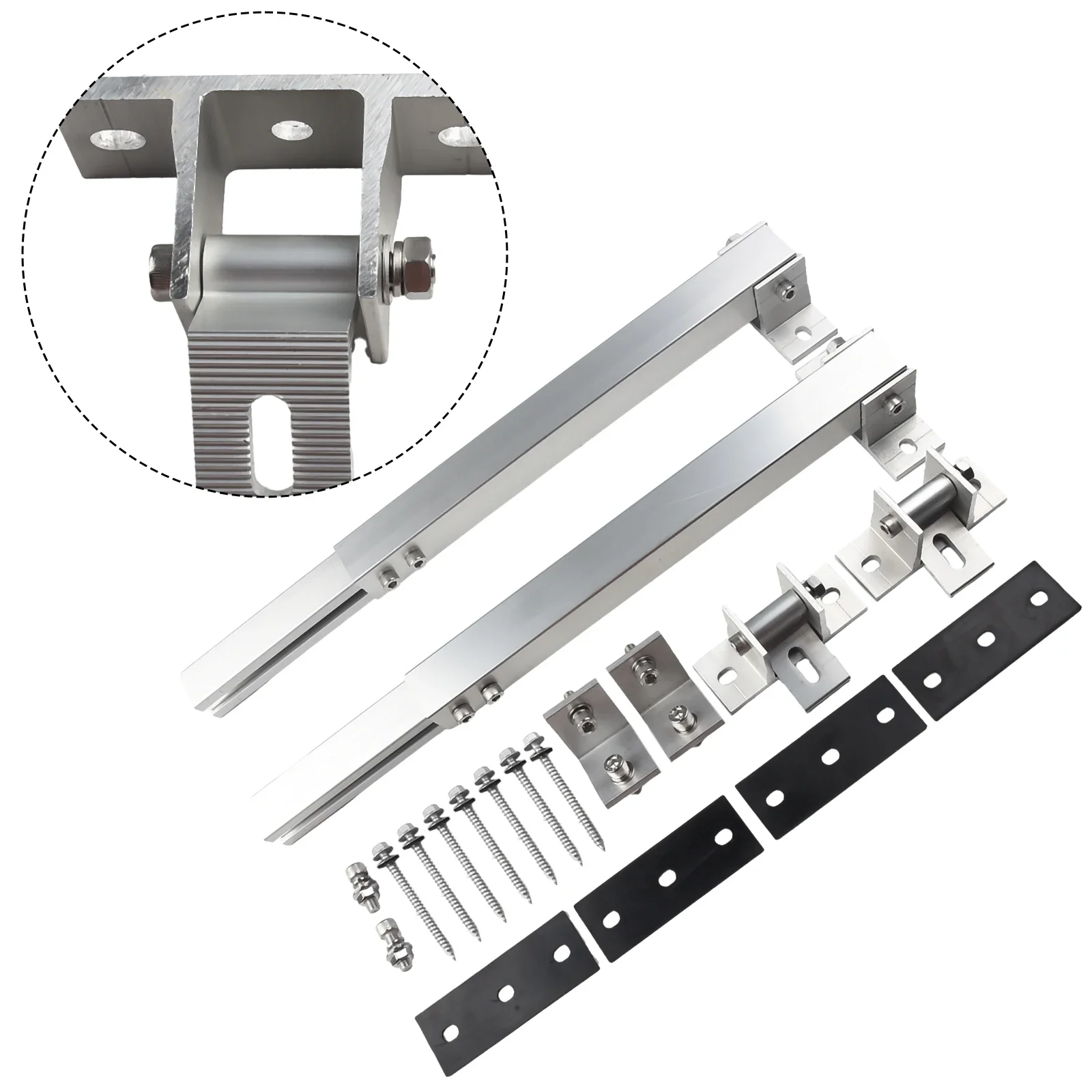 Brand New Short Brackets Photovoltaic Support Adjustable Aluminum Alloy End Clamp Kit Flat Roof Mounting Silver
Brand New Short Brackets Photovoltaic Support Adjustable Aluminum Alloy End Clamp Kit Flat Roof Mounting Silver