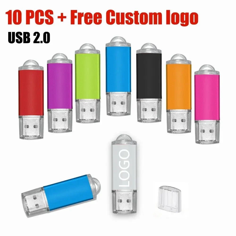 

Free Custom 10PCS/lot USB Flash Drive Pen Drive 256MB 512MB 1GB 2GB 4GB 8GB 16GB Pendrive Memory Stick 32GB 64GB 128GB USB Stick