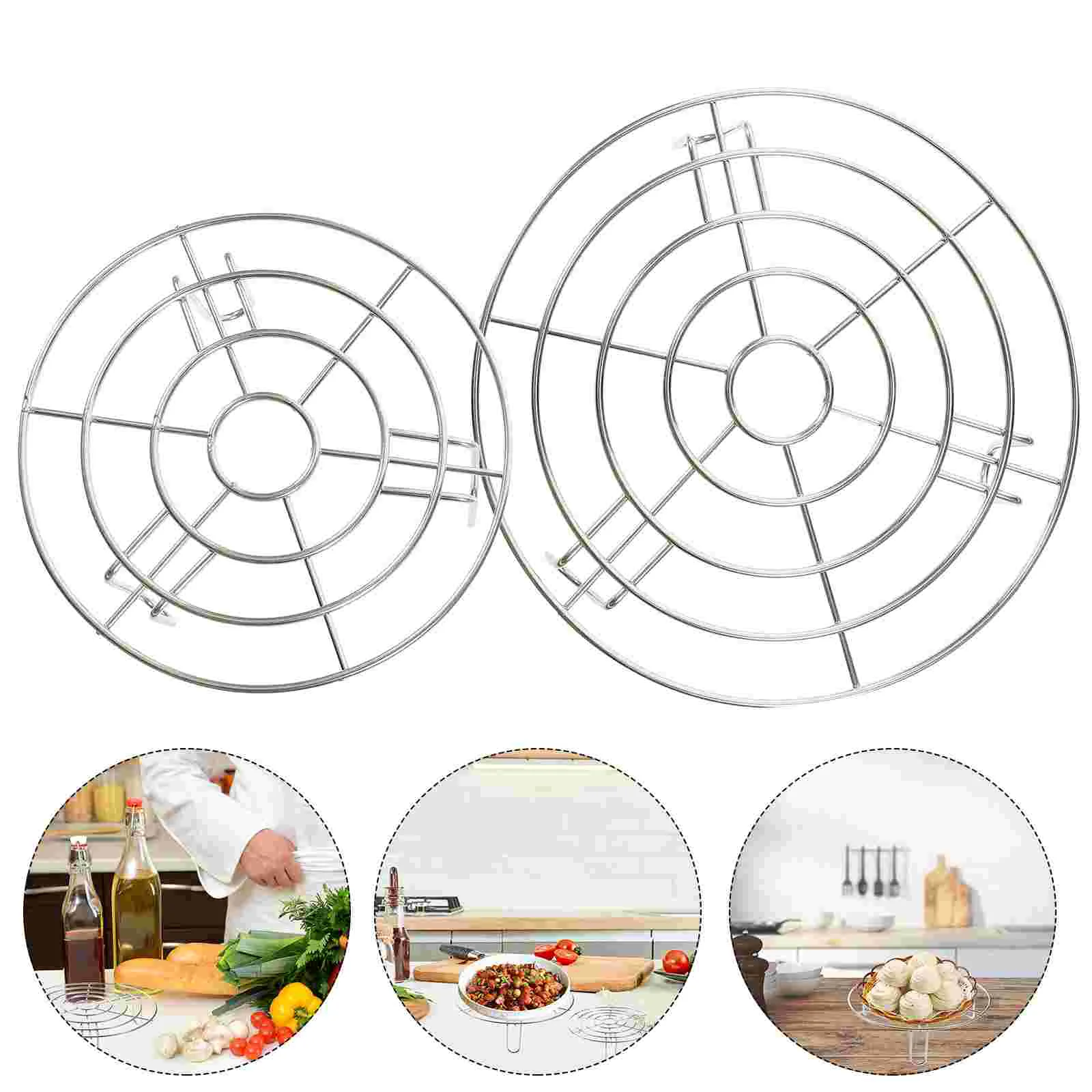 2 Pcs Stainless Steel Steam Rack Cooking Shelf Versatile Food Steamer 304 Steaming Kitchen Cookware Storage Household Holder
2 Pcs Stainless Steel Steam Rack Cooking Shelf Versatile Food Steamer 304 Steaming Kitchen Cookware Storage Household Holder