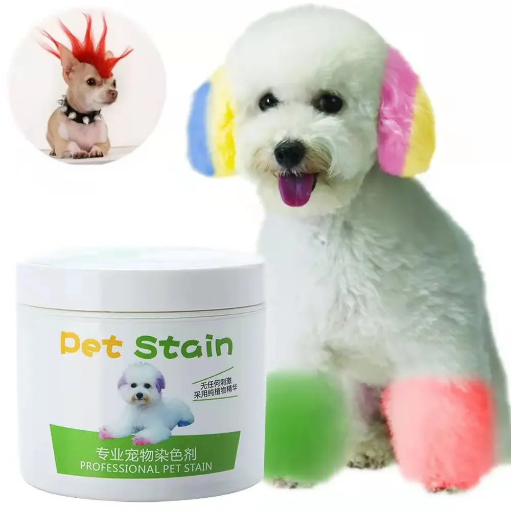 

Hot Selling Color Dog Pigment Hair Dye Non Toxic Pets Hair Color Cream Permanent Hair Dye Wholesale Custom