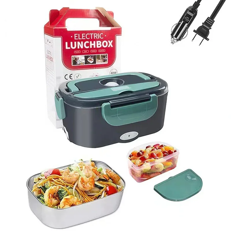 2-In-1 Electric Heating Lunch Box Car + Home 12V/220/110V Portable Stainless Steel Liner Bento Lunchbox Food Container Bento Box
2-In-1 Electric Heating Lunch Box Car + Home 12V/220/110V Portable Stainless Steel Liner Bento Lunchbox Food Container Bento Box