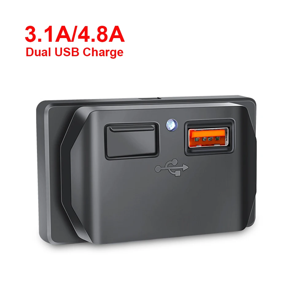 Автомобильное зарядное устройство с двумя USB-портами, 3,1 А, 4,8 А, 12 В, 24 В для мотоциклов, грузовиков, квадроциклов, лодок, домов на колесах, автобусов
Автомобильное зарядное устройство с двумя USB-портами, 3,1 А, 4,8 А, 12 В, 24 В для мотоциклов, грузовиков, квадроциклов, лодок, домов на колесах, автобусов