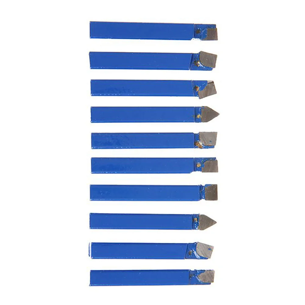 Bit Carbide Lathe Tool Welding 1/4’’ 10Pcs Bed Blue CNC Manufacturing Supplies Tilting Turning Wear Resistance
Bit Carbide Lathe Tool Welding 1/4’’ 10Pcs Bed Blue CNC Manufacturing Supplies Tilting Turning Wear Resistance