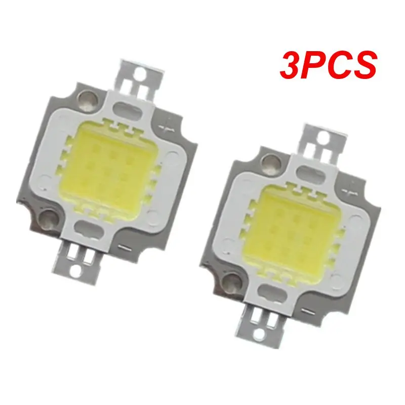 

3PCS Led Beads 10W 6000K High Power Pure White COB SMD Beads Chip Flood Light Source Bead Flood light Spotlight Outdoor Chip