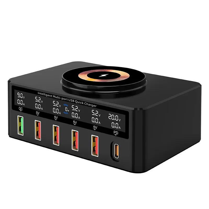 65 Вт, многопортовое умное магнитное Беспроводное зарядное устройство PD45W, быстрая зарядка, поддержка ноутбука и быстрой зарядки
65 Вт, многопортовое умное магнитное Беспроводное зарядное устройство PD45W, быстрая зарядка, поддержка ноутбука и быстрой зарядки