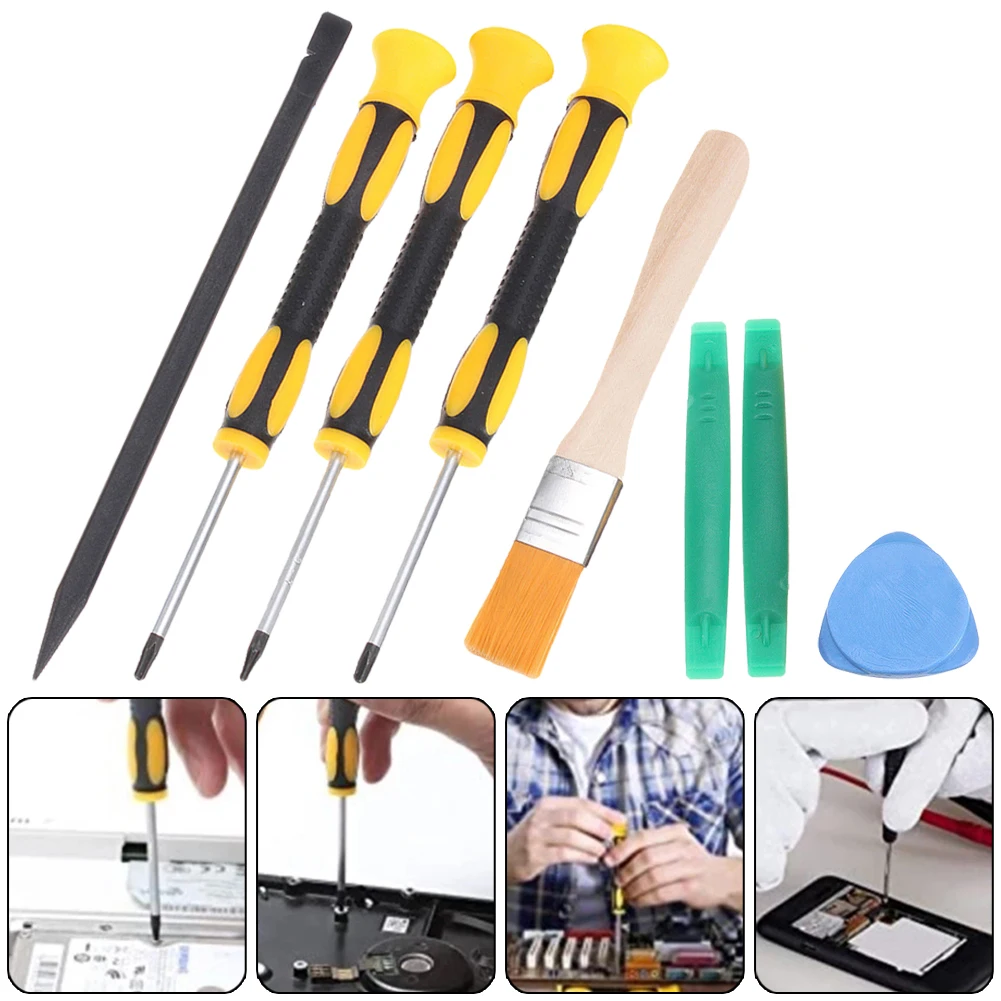 8pcs Set Screwdriver T8H T10H Hexagon Torx Screwdriver With Hole Repair Removal Tools For Game Console 360 PS3 PS4 Handle
8pcs Set Screwdriver T8H T10H Hexagon Torx Screwdriver With Hole Repair Removal Tools For Game Console 360 PS3 PS4 Handle