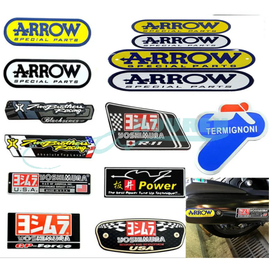 Motorcycle Exhaust Pipe Stickers Aluminium 3D Heat Resistant Moto Decal For Arrow Scorpio Honda Yamaha Cafe Racer Modified Parts
Motorcycle Exhaust Pipe Stickers Aluminium 3D Heat Resistant Moto Decal For Arrow Scorpio Honda Yamaha Cafe Racer Modified Parts