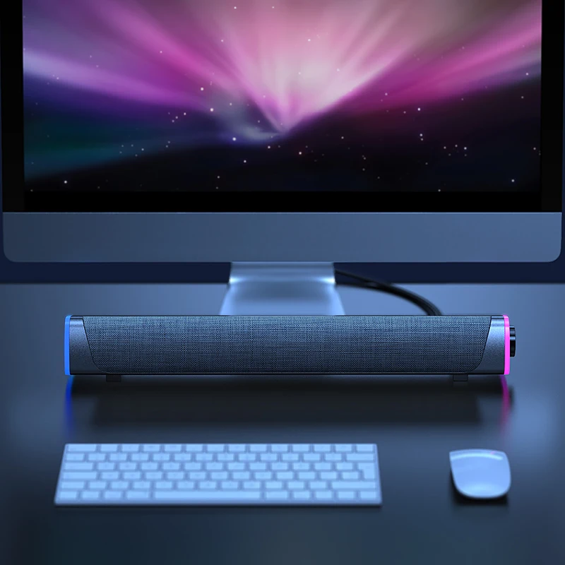 3D Surround Soundbar Bluetooth 5.0 Speaker Wired Computer Speakers Stereo Subwoofer Sound bar for Laptop PC Theater TV Aux 3.5mm |