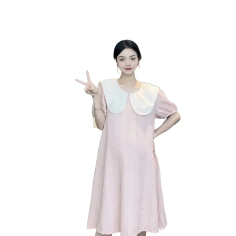 Maternity Summer Clothes Fashion Pregnant Women Party Dress Short Sleeve Sweet Peter Pan Collar Short Sleeve Pregnancy Dresses
Maternity Summer Clothes Fashion Pregnant Women Party Dress Short Sleeve Sweet Peter Pan Collar Short Sleeve Pregnancy Dresses