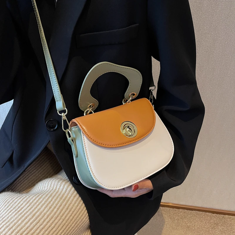 

Винтажная дизайнерская сумка-седло и кошелек для женщин, сумки через плечо, новинка 2022, женская сумка-мессенджер из искусственной кожи высокого качества
