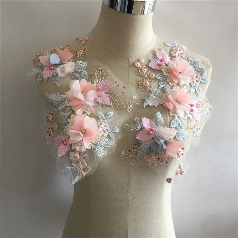 Imitation Pearl Lace Applique Embroidery Accessories Collar Pair Flower Clothing Decal Three-dimensional Flower DIY Decoration
Imitation Pearl Lace Applique Embroidery Accessories Collar Pair Flower Clothing Decal Three-dimensional Flower DIY Decoration
