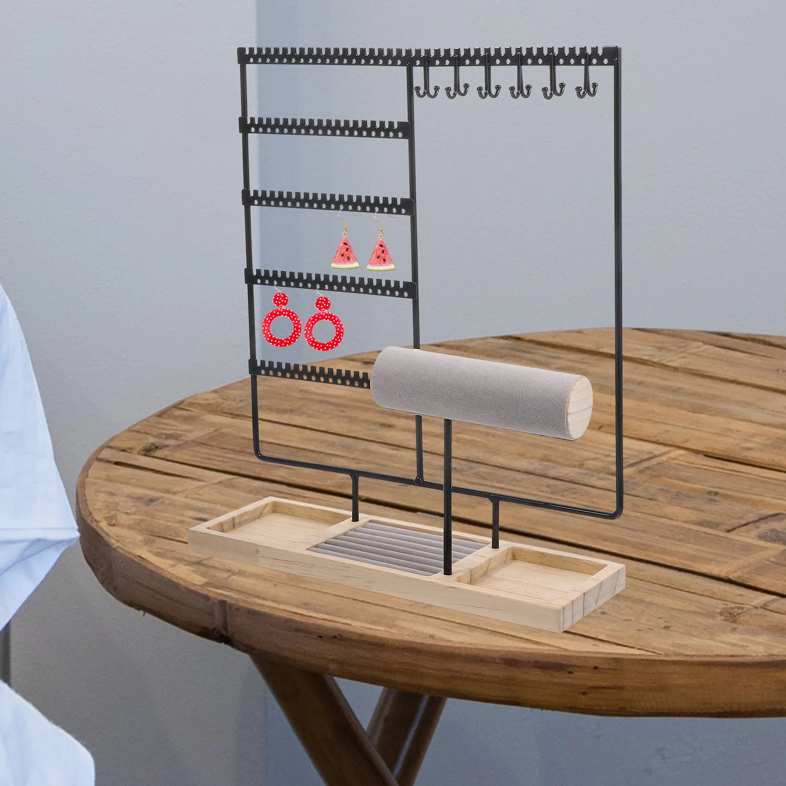 Jewelry Holder Organizer Earring Organizer Stand Necklace Rack Jewellery Bracelets Holder
Jewelry Holder Organizer Earring Organizer Stand Necklace Rack Jewellery Bracelets Holder