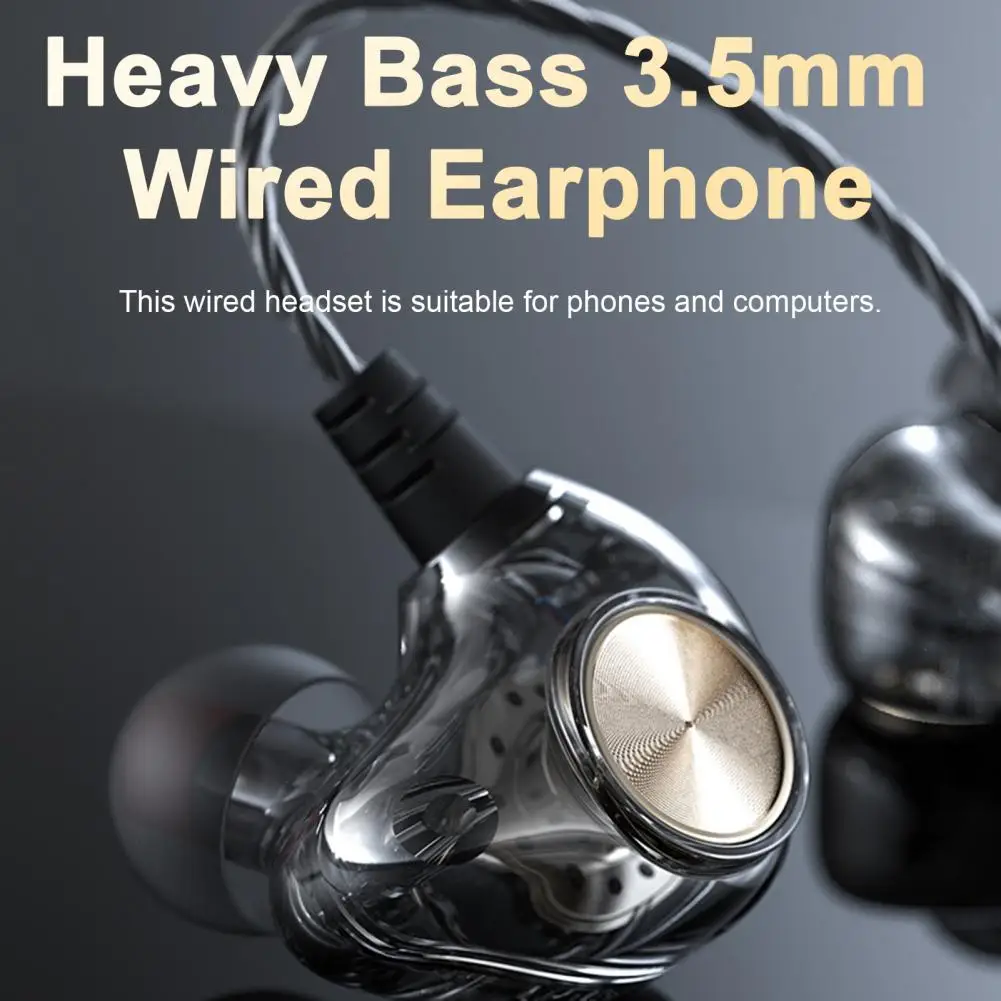 Wired Headset Practical Stable Transmission Subwoofer Computer Accessory In-ear Wired Earbud Wired Headphone
Wired Headset Practical Stable Transmission Subwoofer Computer Accessory In-ear Wired Earbud Wired Headphone