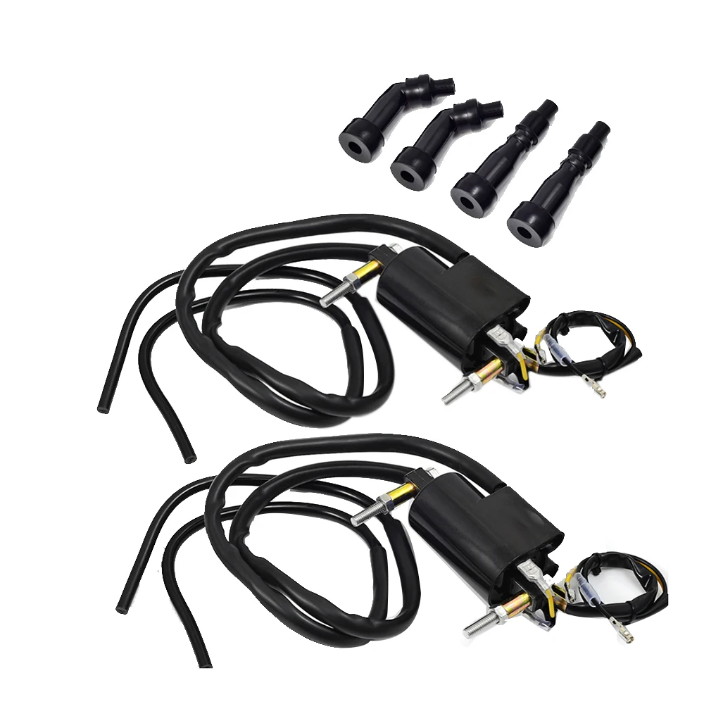 Set of 2 Ignition Coils & Caps for GS550 GS650 GS750 850 1000 1100 KZ400 650 750 900 1000 33410-45012
Set of 2 Ignition Coils & Caps for GS550 GS650 GS750 850 1000 1100 KZ400 650 750 900 1000 33410-45012
