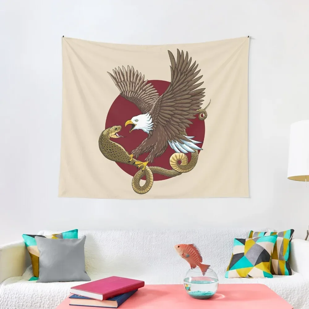 Eagle And snake Tapestry Wall Mural Korean Room Decor Tapestry 
Eagle And snake Tapestry Wall Mural Korean Room Decor Tapestry