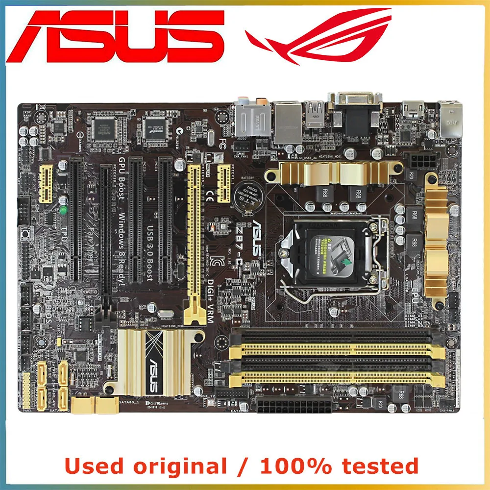Материнская плата для ASUS Z87-C компьютера LGA 1150 DDR3 32G для Intel Z87 десктопная материнская плата SATA III PCI-E 3,0 X16
Материнская плата для ASUS Z87-C компьютера LGA 1150 DDR3 32G для Intel Z87 десктопная материнская плата SATA III PCI-E 3,0 X16