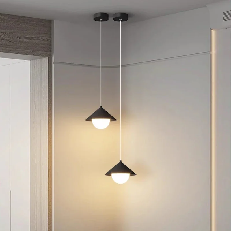 

Modern LED Pendant Light Minimalist Acrylic Lamps For Bedroom Bedside Restaurant Bar Illumination Chandeliers Home Decorations