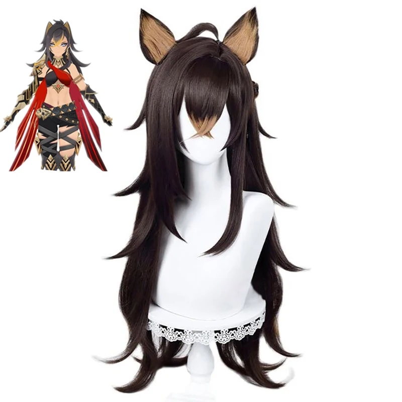 Game Genshin Impact Dehya Sumeru Cosplay Wig 80cm Heat Resistant Deheya Synthetic Hair Dehay Wigs Halloween Party +Wig Cap
Game Genshin Impact Dehya Sumeru Cosplay Wig 80cm Heat Resistant Deheya Synthetic Hair Dehay Wigs Halloween Party +Wig Cap
