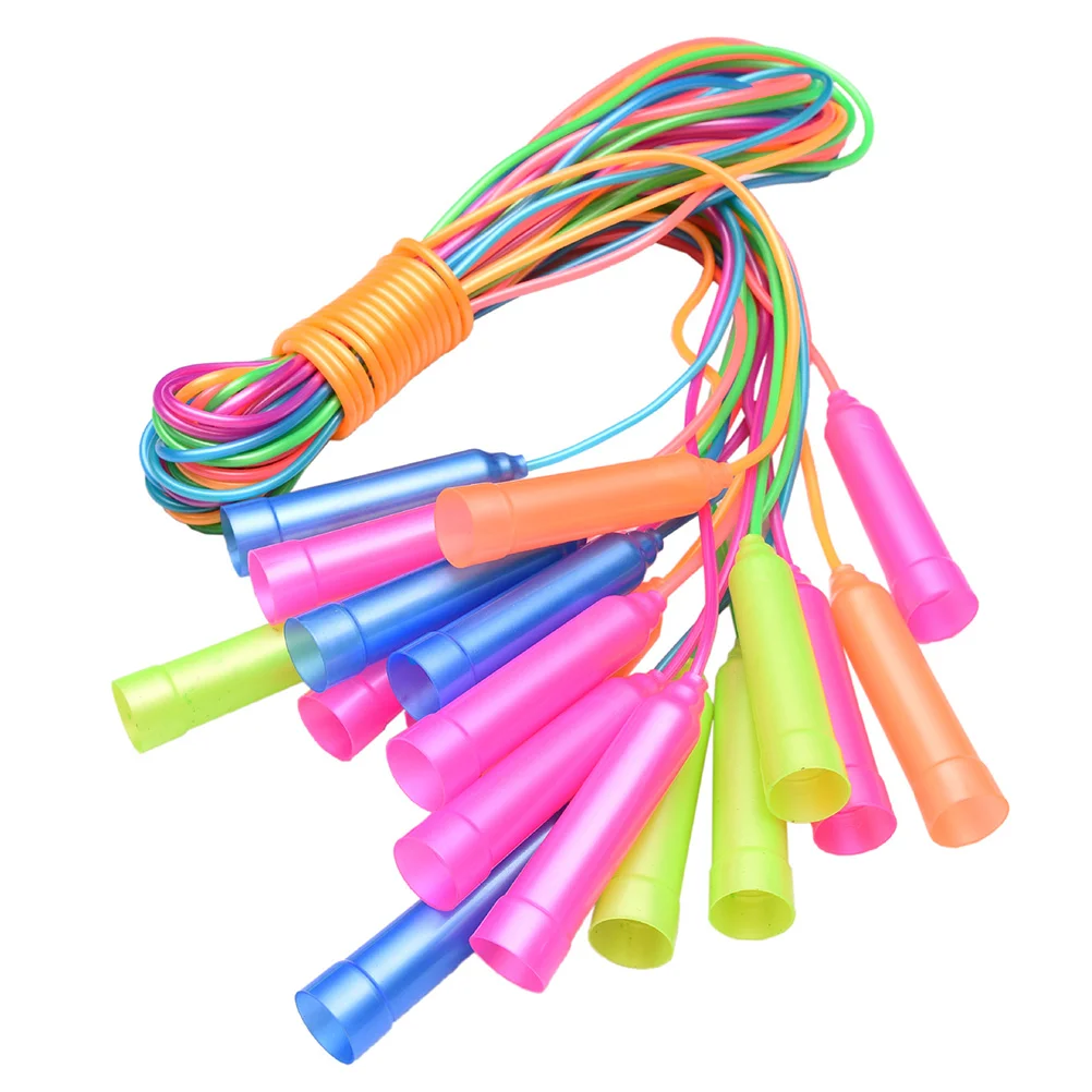 

Adjustable Length Jumping Ropes Plastic Handle Skipping Ropes Sports Fitness Exercise Equipment For Kids