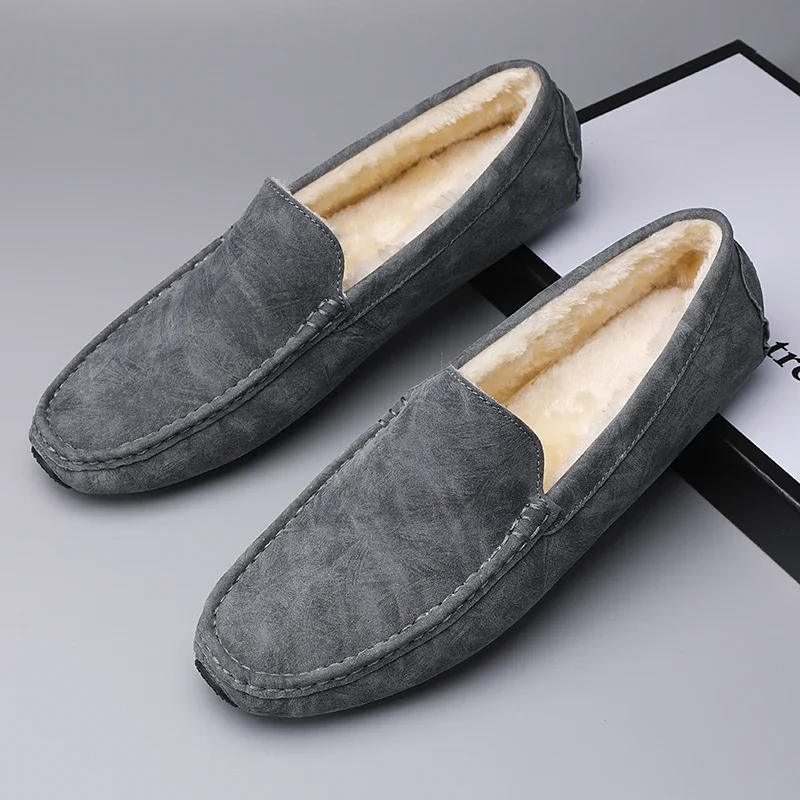 Winter Shoes for Men 2023 High Quality Plush Warm Slip on Men's Flats Comfortable Driving Leather Male Casual Walking Loafers
Winter Shoes for Men 2023 High Quality Plush Warm Slip on Men's Flats Comfortable Driving Leather Male Casual Walking Loafers