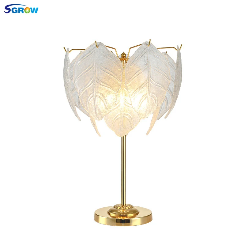 SGROW Iron Glass Leaves Table Lamp Nordic Modern Warm Romantic Desk Light for Living Room Bedroom Study Room Creative Lights
SGROW Iron Glass Leaves Table Lamp Nordic Modern Warm Romantic Desk Light for Living Room Bedroom Study Room Creative Lights
