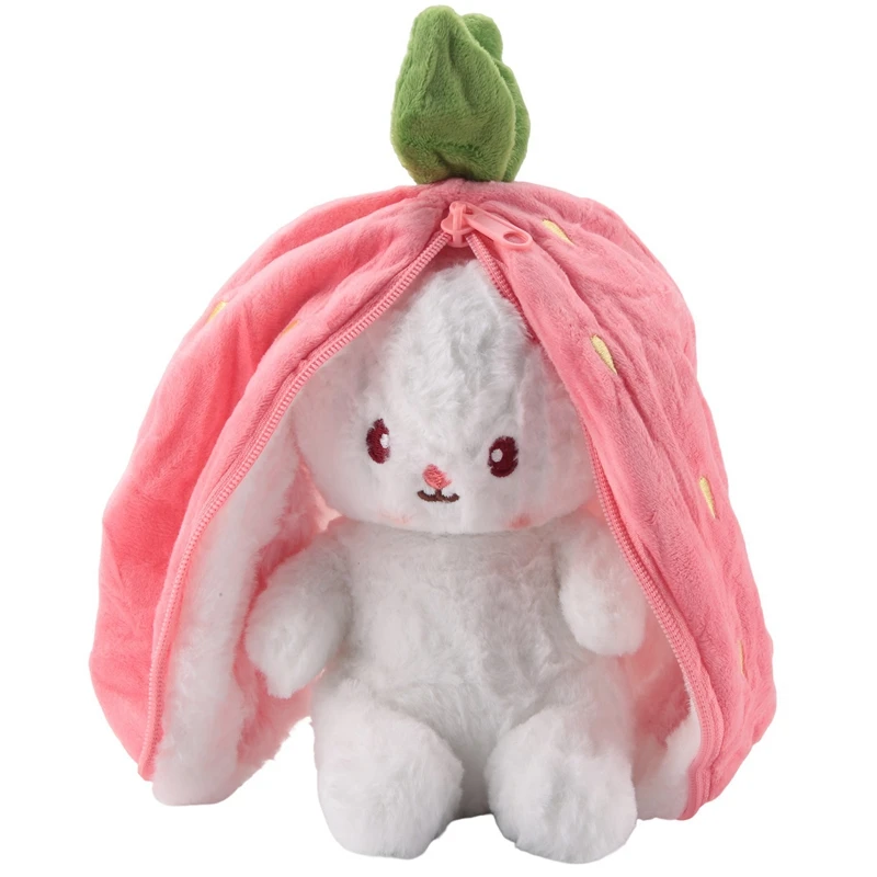 

Cute Bunny Doll, Children's Doll Doll Gift, Strawberry Rabbit Turned Into Bunny, Fruit Doll Plush Toy