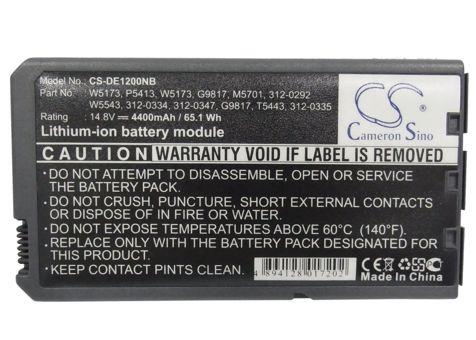 CS 4400mAh battery for DELL Inspiron 1000,1200,2200,110L 312-0292,0326,0334,0335,0347,G9812,G9817,H9566,M5701,T5443
CS 4400mAh battery for DELL Inspiron 1000,1200,2200,110L 312-0292,0326,0334,0335,0347,G9812,G9817,H9566,M5701,T5443