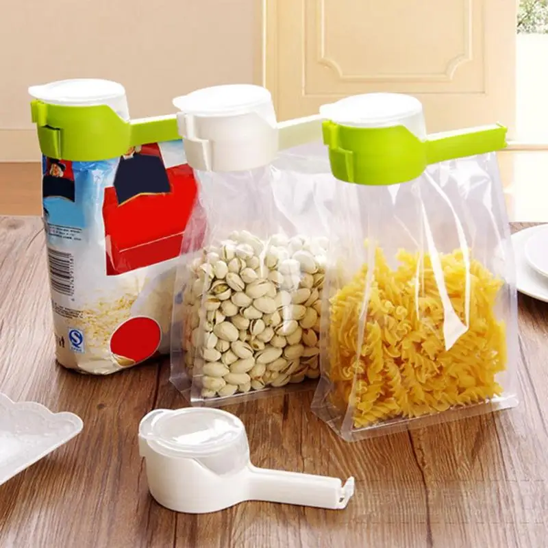 

Snack Sealing Clip Food Saver Fresh Keeping Sealer Clamp Seal Pour Food Storage Bag Holder Clips Kitchen Organizer