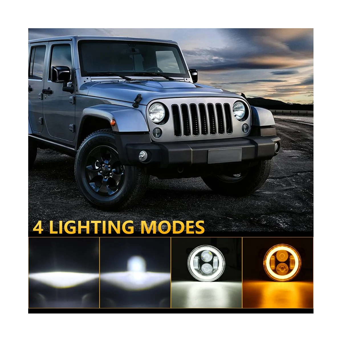 4Inch Car Fog Light 20000LM 200W High/Low Beam Waterproof for Jeep Wrangler JK Dodge Journey Magnum -
4Inch Car Fog Light 20000LM 200W High/Low Beam Waterproof for Jeep Wrangler JK Dodge Journey Magnum -