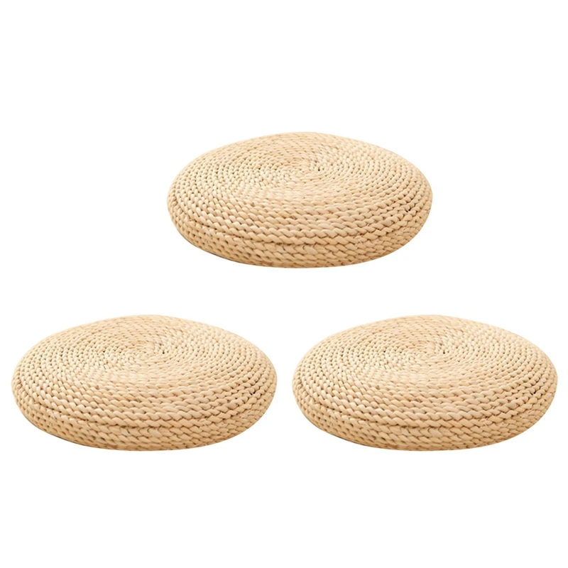 3X Round Natural Pouf Hand-Made Weaving Cushion Fill The Silk Floss Pillow Soft Yoga Chair Seat Mat Tatami Window Pad(B)
3X Round Natural Pouf Hand-Made Weaving Cushion Fill The Silk Floss Pillow Soft Yoga Chair Seat Mat Tatami Window Pad(B)