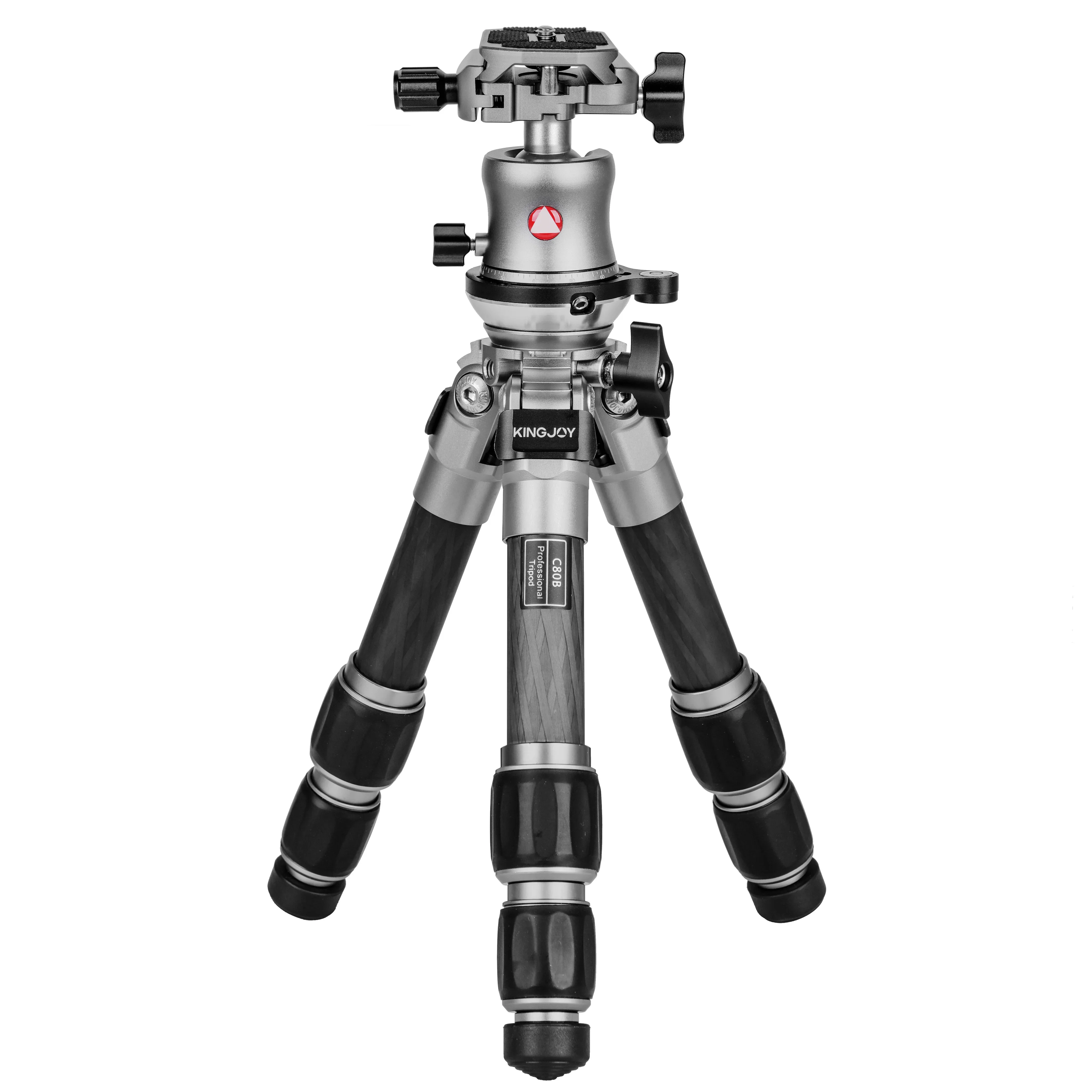 Kingjoy carbon fiber Desktop Mini Tripod with Leveling Base and 360 Degree Ball Head for DSLR Camera Video phone projector
Kingjoy carbon fiber Desktop Mini Tripod with Leveling Base and 360 Degree Ball Head for DSLR Camera Video phone projector