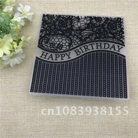 Happy Birthday Flower Embossing Folder Plastic Card Making Stamps Scrapbooking Paper Craft Supplies Folders Album DIY
Happy Birthday Flower Embossing Folder Plastic Card Making Stamps Scrapbooking Paper Craft Supplies Folders Album DIY