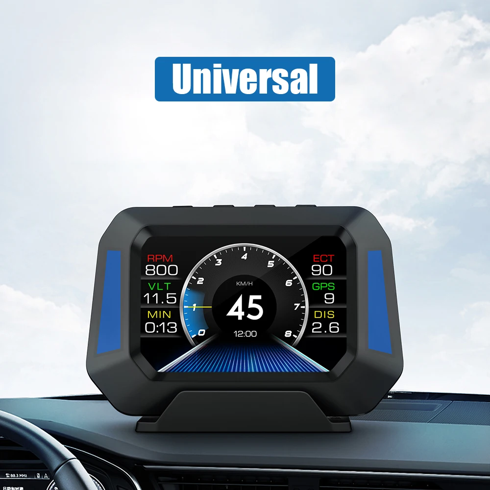 

Auto Accessories Gradient GPS Car Level Sensor Speedometer Real-Time Off-road Vehicle System HUD P21 4x4 Inclinometer