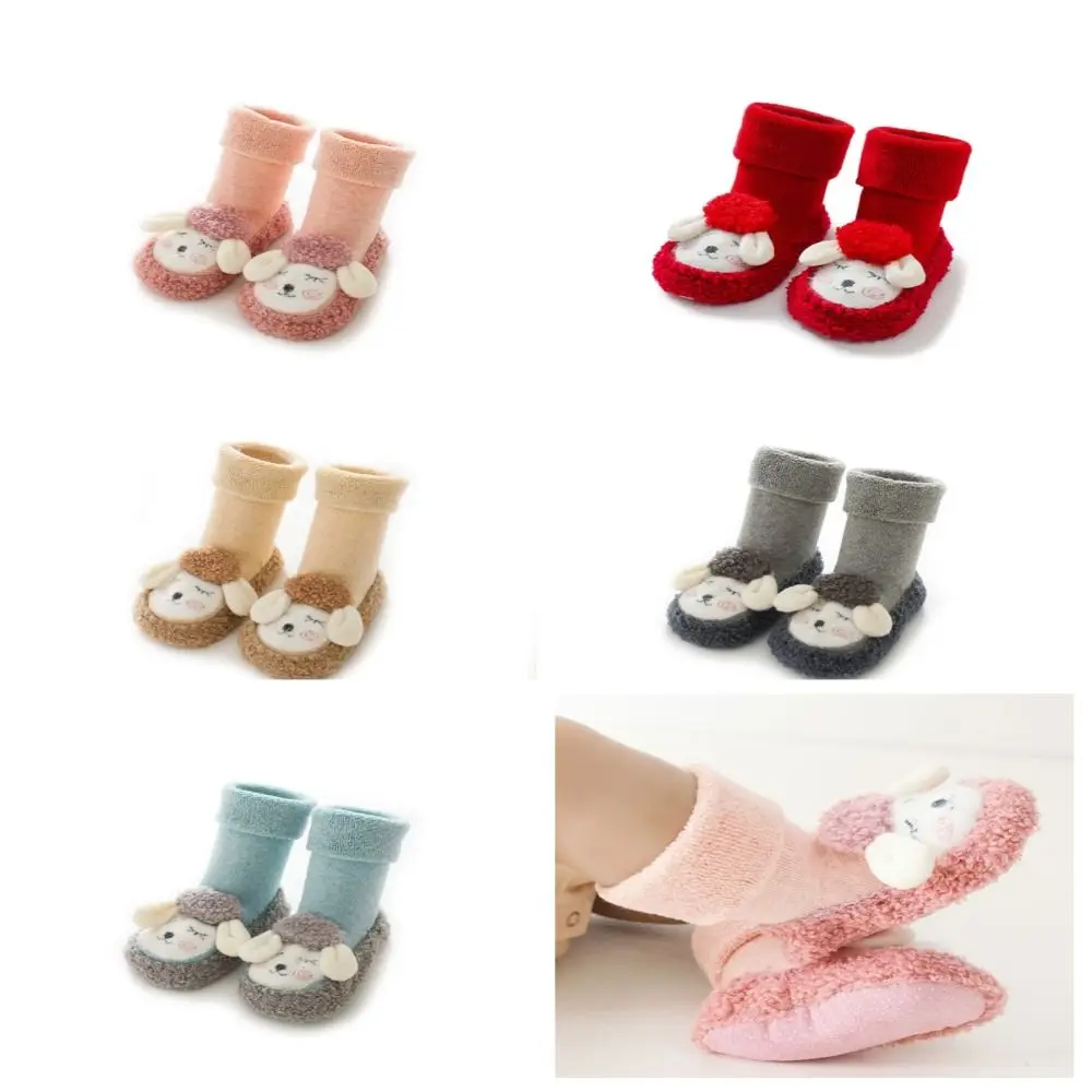 Solid Color Thickening Baby Socks Sheep Pattern Baby Hosiery Home Sleep Socks Korean Style Autumn&Winter
Solid Color Thickening Baby Socks Sheep Pattern Baby Hosiery Home Sleep Socks Korean Style Autumn&Winter