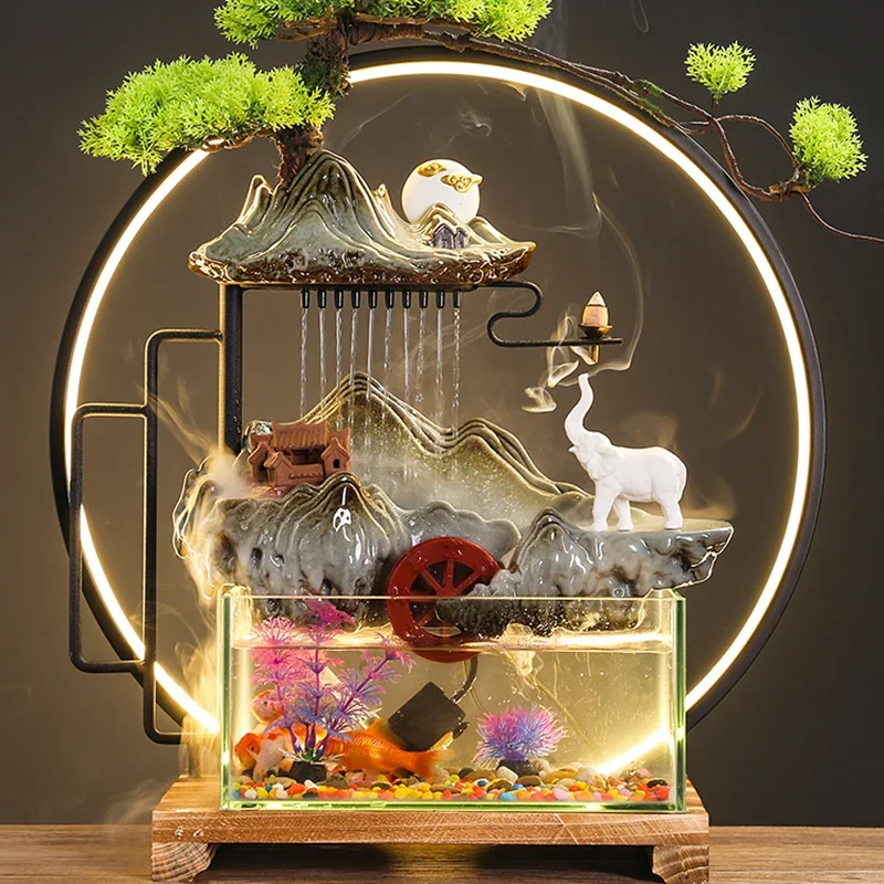 Puffs Censer Smoke Incense Burner Figurines Incense Holder Backflow Agarwood Waterfall Fuente De Agua Decorativas Home Decor
Puffs Censer Smoke Incense Burner Figurines Incense Holder Backflow Agarwood Waterfall Fuente De Agua Decorativas Home Decor